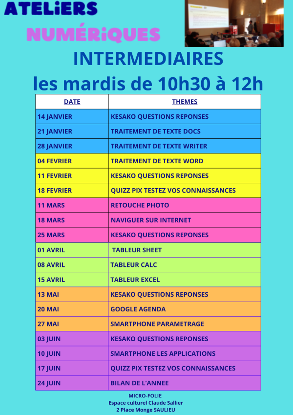 Programme atelier intermédiaires 1er semestre 2025 site