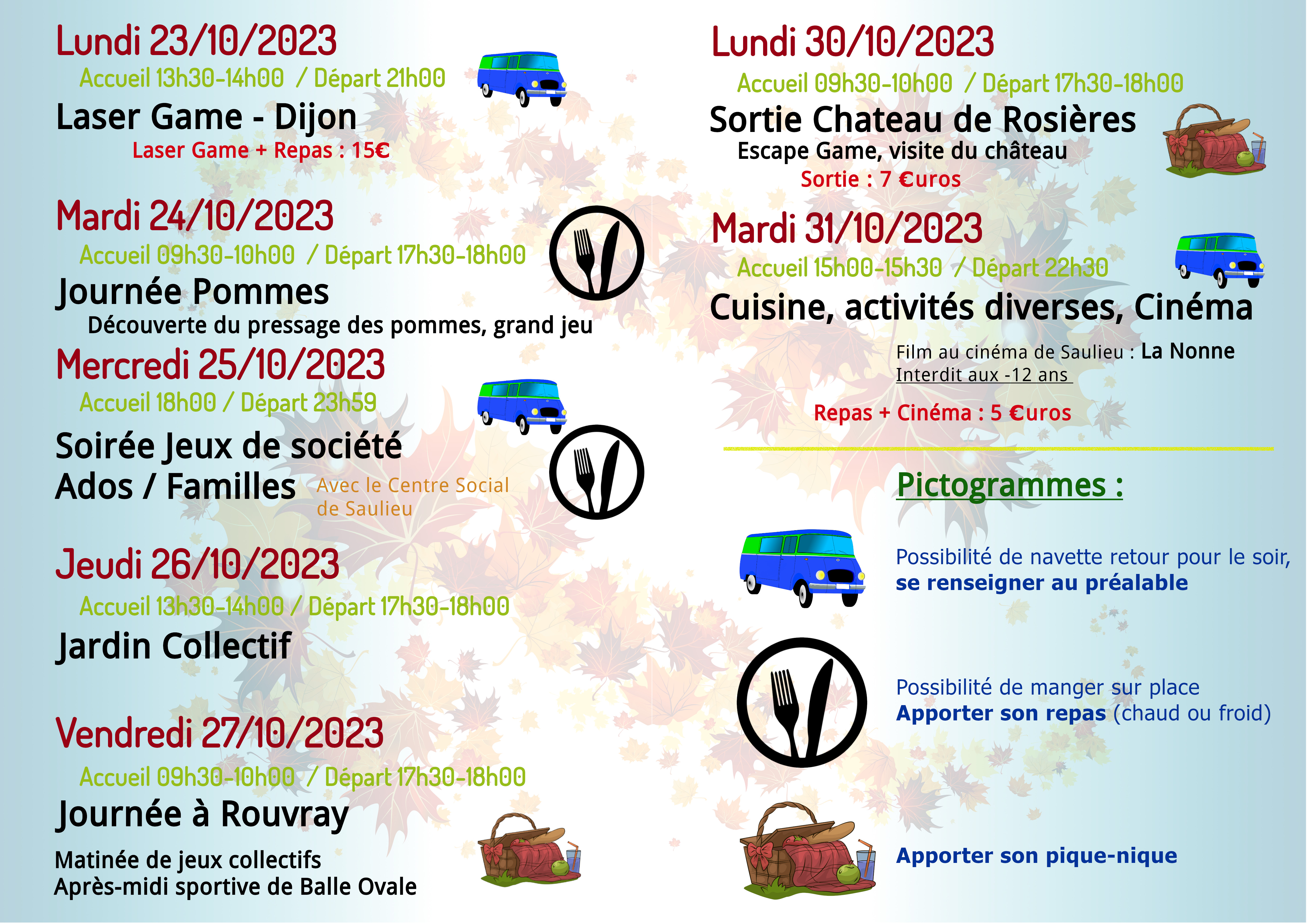 Programme Automne P2 A3